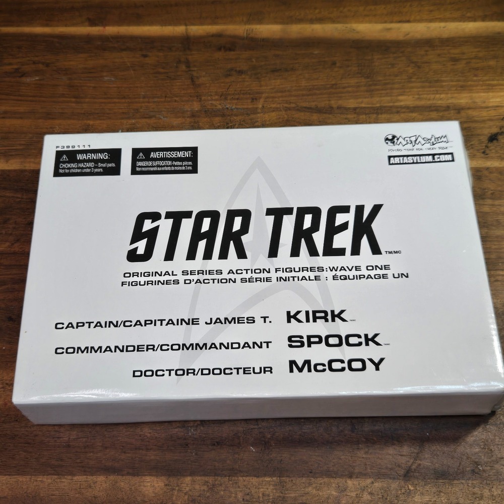 Star Trek Original Series Action Figure Set Complete 7" Kirk Spock McCoy 2003